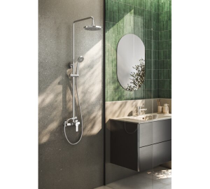 Columna monomando extensible con Kit  Cromado Basik